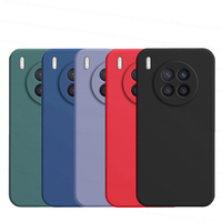Dla honoru 50 Lite sprawa Honor X8 X30 60 SE 20 30 50 Lite pokrywy skrzynka odporna na wstrząsy TPU płynny silikonowy telefon powrót sprawa Honor 50 Lite 1
